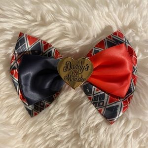 Harley Quinn Hair Bow and Pin